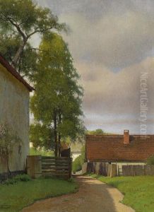 " Haslach Scene by Ferdinand Brunner