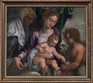 Madonna Col Bambino E I Santielisabetta E Giovannino Madonna Col Bambino E I Santielisabetta E Giovannino