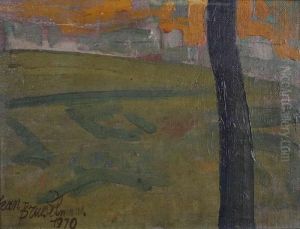 Landschap Met Boom by Jean Brusselmans