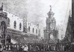 Die Jovis Postrema Bacchanaliorum Serenisimus Princeps E Ducali Palatio by Giovan Battista Brustolon