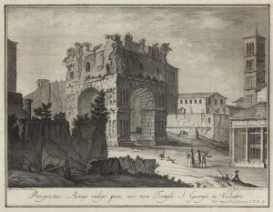 Views Of Rome by Giovan Battista Brustolon