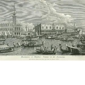 Il Bucintoro Il Giorno Dellascensione (da Canaletto) by Giovan Battista Brustolon
