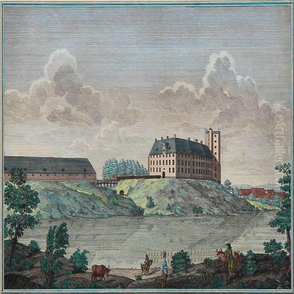 Prospect Af Det Kongel. 
Slott Ved Codingen - view 1