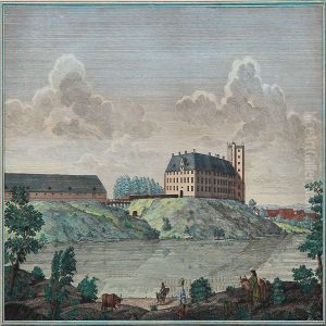 Prospect Af Det Kongel. 
Slott Ved Codingen