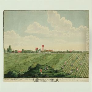 Prospect Af Store=heddinge, At See Fra Den Westre Siide by Johan Jacob Bruun