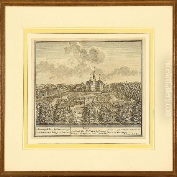 Three Prospects From Copenhagen Depicting Rosenborg Palace - view 1