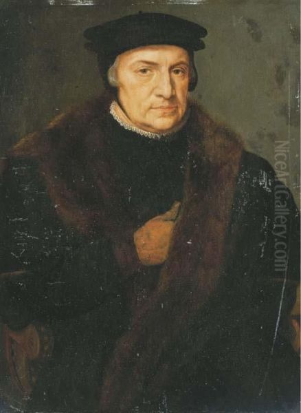 Portrait D'homme Au Manteau De Fourrure - view 1