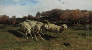Fleeing Sheep by Stefano Bruzzi