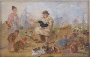 Market Scene by Henry Charles Bryant