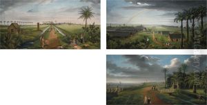 Three Panoramas Of A Sugar Plantation by Joshua Bryant