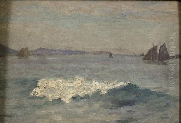Seascape With Sailboats - view 1