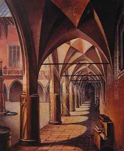 Kruzganek Collegium Maius W Krakowie, 1887 R.