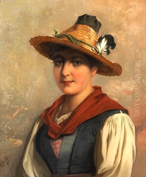 A Portrait Of A Tyrolean Woman - view 1