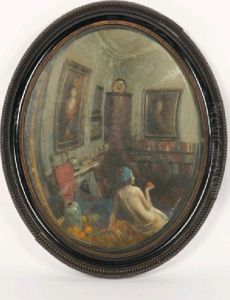 An Interior As If Viewed Through A Convex Mirror by Charles A. Buchel