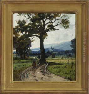 Sommerliche Landschaft Bei Hohenpeisenberg. by Karl Buchholz