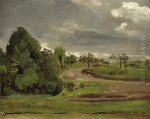 Thuringische Landschaft Im Vorfruhling