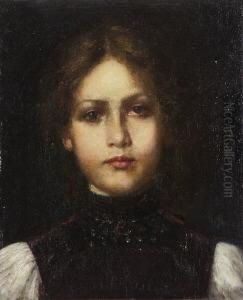 Madchen In Tracht. by Georg Buchner