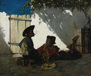 Dolce Far Niente by Frank Buchser