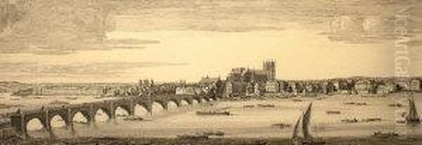 Five Sheet Panorama Of London - view 1