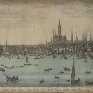 Largepanorama Of London by Nathaniel and Samuel Buck