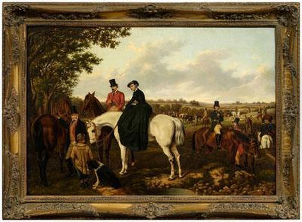Fox Hunting Scene - view 1