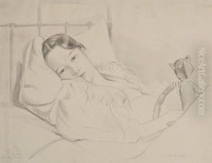Mildred Anderson And Hotel Du Lac by John Buckland-Wright
