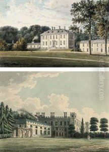 View Of The North And West Front Of Sion [sic] House With The Kitchen by John Buckler