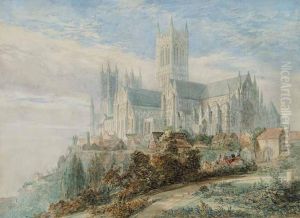 Lincoln Cathedral From The S.e.