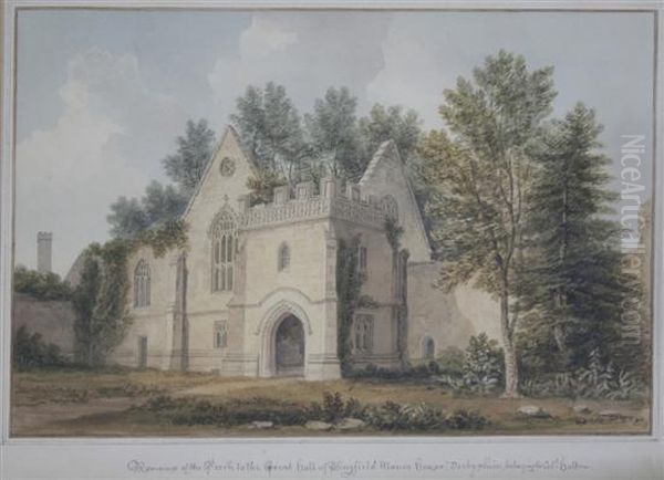 Remains Of The Porch To The Great Hall Of Wingfield Manor House,derbyshire Belonging To Col. Dalton - view 1