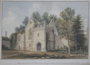 Remains Of The Porch To The Great Hall Of Wingfield Manor House,derbyshire Belonging To Col. Dalton by John Chessell Buckler
