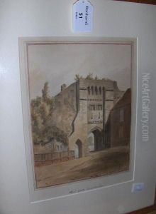 Westgate, Winchester by John Chessell Buckler