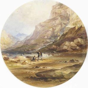 Anglers By The Rocks by Charles Frederick Buckley