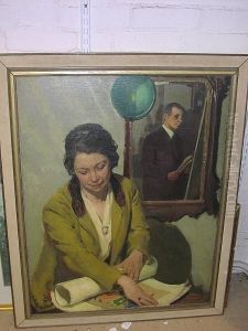 Portrait Of The Artist's Wife by Herbert Ashwin Budd