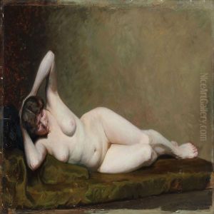 A Nude Female Model by Carl Budtz-Moller