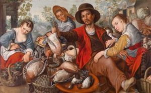 Grose Marktszene by Joachim Beuckelaer