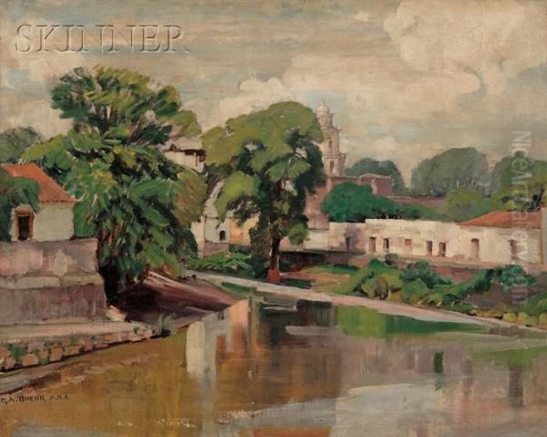 European Landscape View With River - view 1