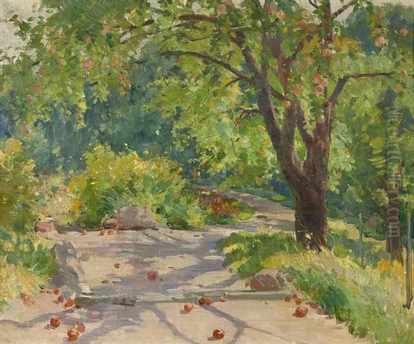 Looking Toward Lower Garden From Paradise Path Hillside by Karl Albert Buehr