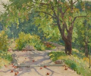 Looking Toward Lower Garden From Paradise Path Hillside by Karl Albert Buehr