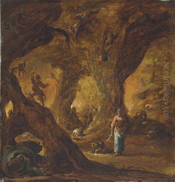 A Sorceress In A Wood Surrounded By Devils - view 1