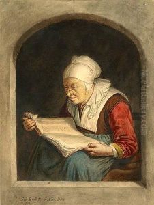 Altere Frau In Der Bibel Lesend