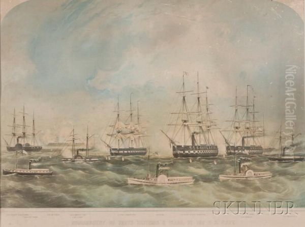 Bombardment Of Forts Hatteras - view 1