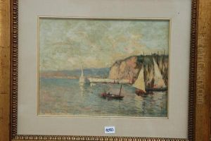 Con Barche" Olio Su Tavola by Buglioni Benedetto & Santi
