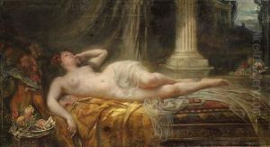 An Odalisque by Edouard Buhler