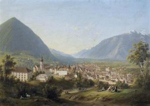 Sommerliche Ansicht Von Chur by Rudolf Johan Buhlmann