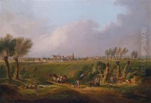 Scene Ofthe Marchfeld With Ebenthal In The Background
