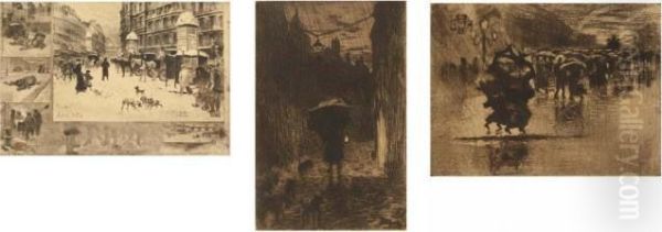 Pluie Et Parapluie; L'hiver A Paris; Le Petit Enterrement - view 1