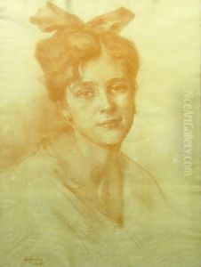 Portretul Elenei Zamora by Petru Bulgaras