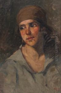 Portrait D'homme Au Turban by Petru Bulgaras