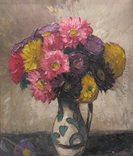 Pot With Flowers - view 1