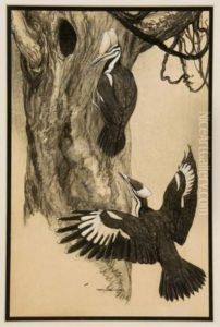 Woodpeckers by Charles Livingston Bull